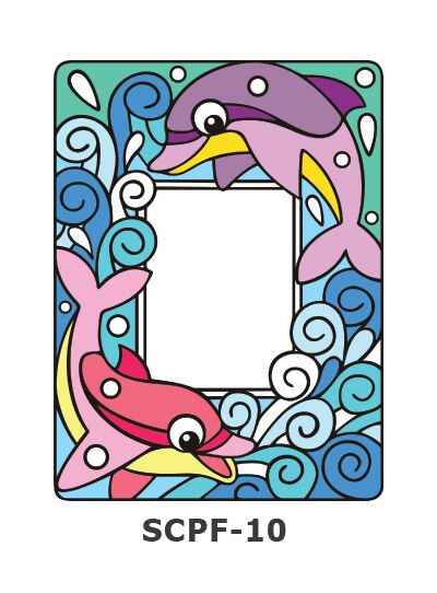 Suncatcher Photo Frame - Swimming Dolphins