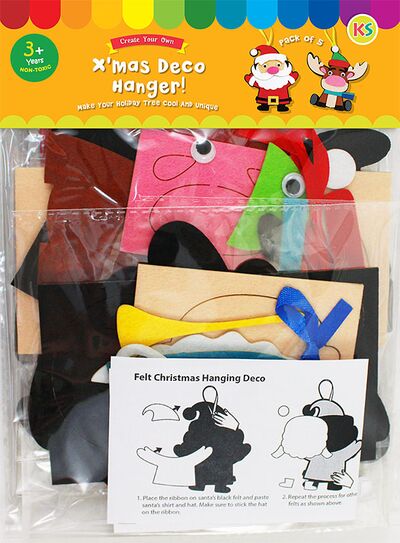 Felt Christmas Deco Hanger Kit - Pack of 5