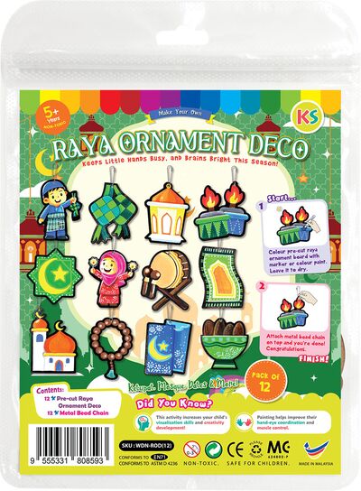 Wooden Raya Ornament Deco - 12 Exquisite Designs!