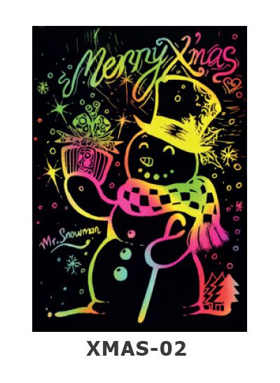 Scratch Art Kit - Christmas - Snowman