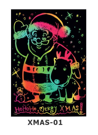 Scratch Art Kit - Christmas - Santa Claus