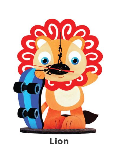 Animal Clock Stand - Lion