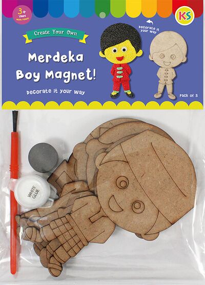 Merdeka Boy Magnet Pack of 5 - Packaging Front