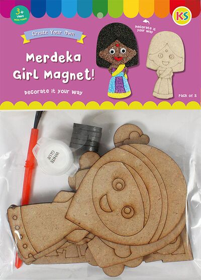 Merdeka Girl Magnet Pack of 5 - Packaging Front