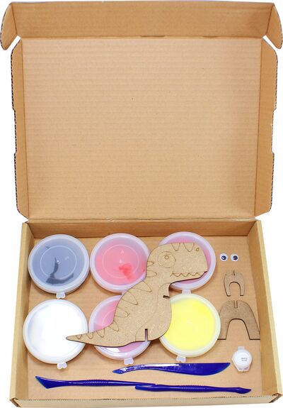 Dinosaur Clay Stand Kit - Contents