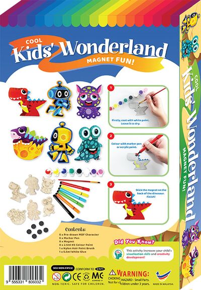 Cool Kids' Wonderland Magnet Fun Box Kit - 6-in-1 - Packaging Back