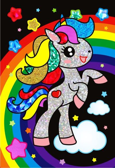 Foil Art - Rainbow Unicorn