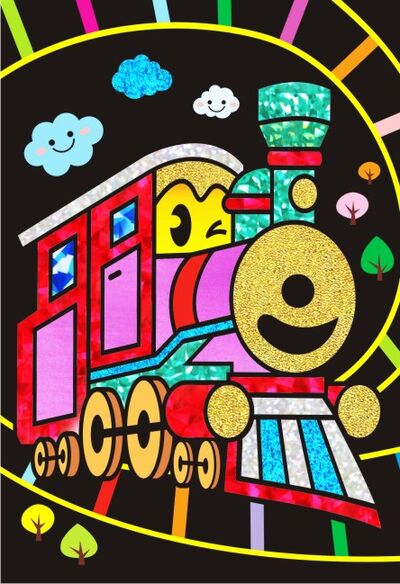 Foil Art - Happy Train