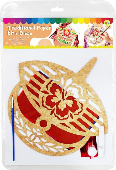 Traditional Paper Kite Wau Deco Kit - Packaging Back