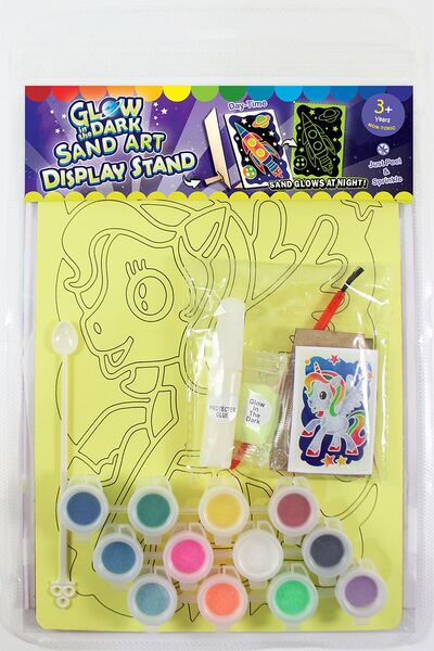 Glow-In-The-Dark Sand Art Display Stand Kit