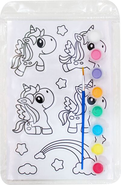 Suncatcher Window Deco Kit - Majestic Unicorn - Back Packaging