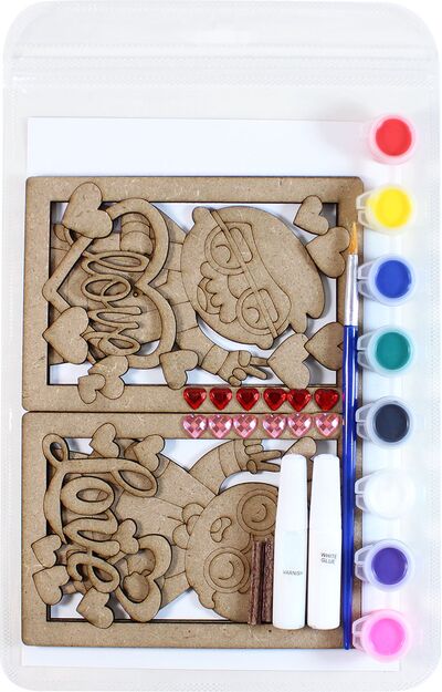 Paint With Love - 3D Grandma's And Grandpa's Deco Stand Kit - Packaging Back