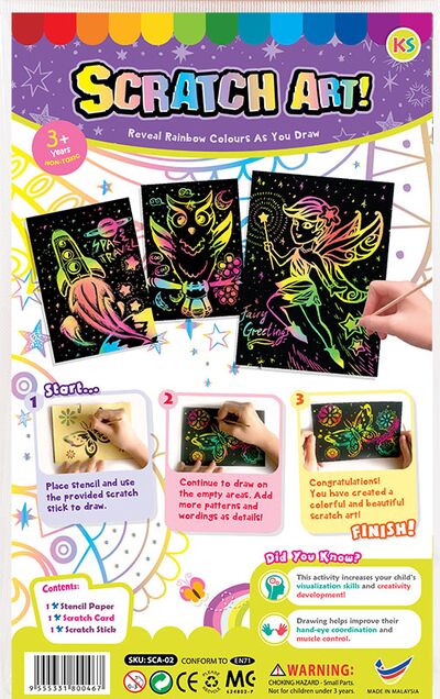 Scratch Art Kit - Christmas