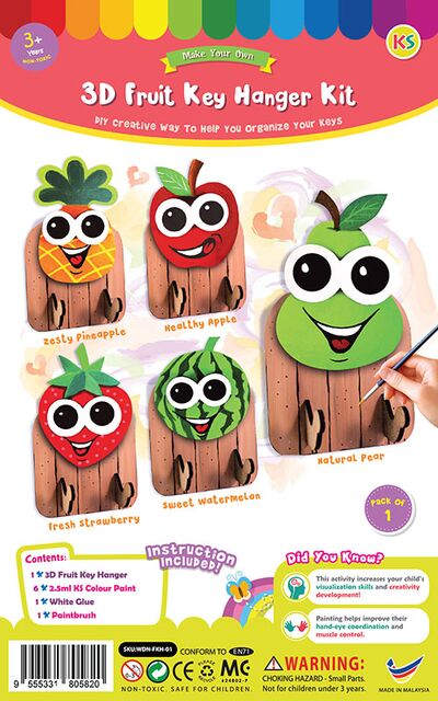 3D Fruit Key Hanger Kit