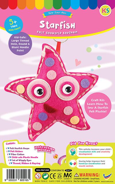 Felt Seaworld Plushie Kit - Starfish