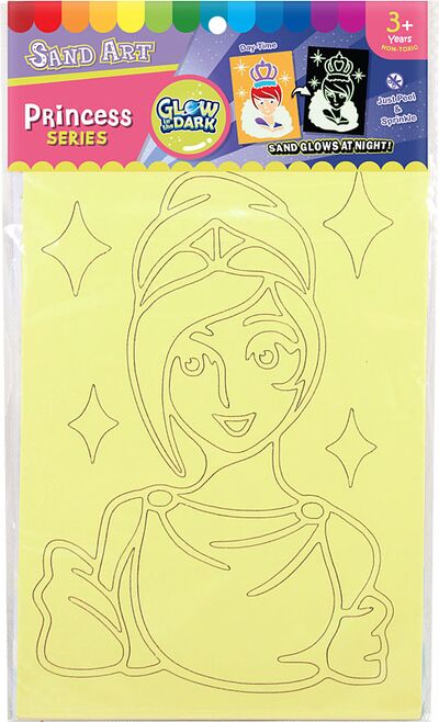 Glow-in-the-Dark Sand Art Kit - Princess Series