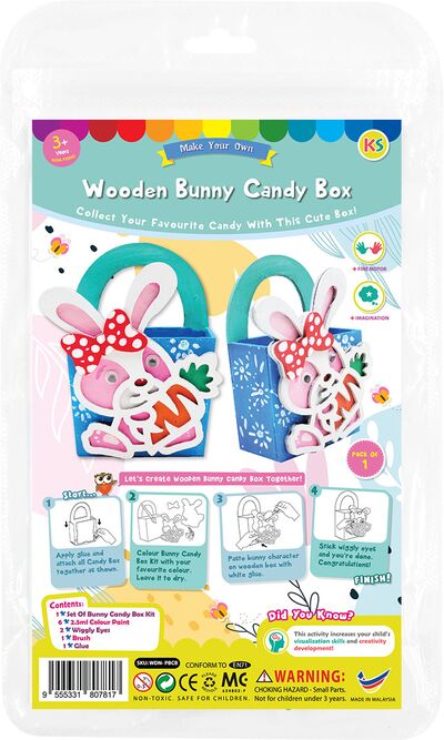 Wooden Bunny Candy Box Kit