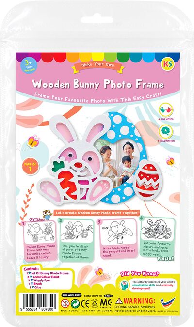 Wooden Bunny Photo Frame Kit