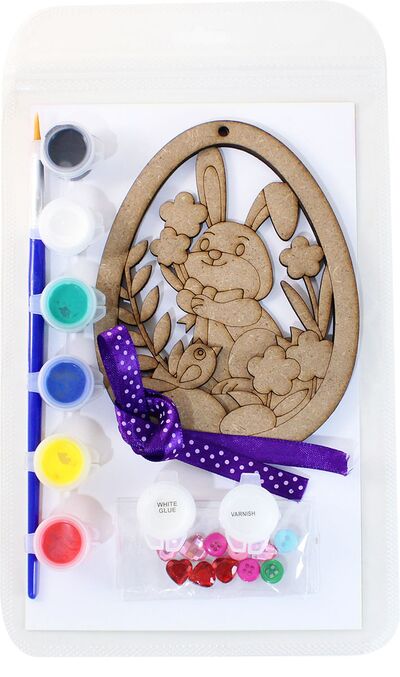 Paint With Love - 3D Easter Day Hanging Deco Kit - Packaging Back