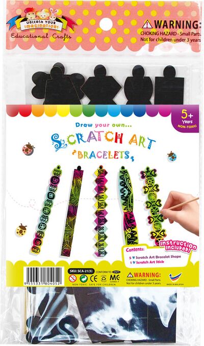 Scratch Art Bracelet Kit