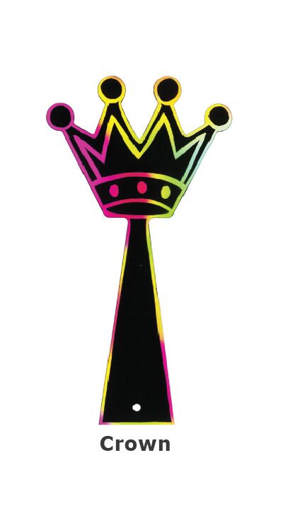 Scratch Art Bookmark - Crown