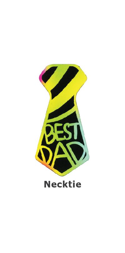 Scratch Art Father's Day - Dad's Tie