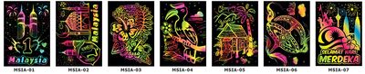 Scratch Art Kit - Malaysian Theme - Petronas Twin Tower