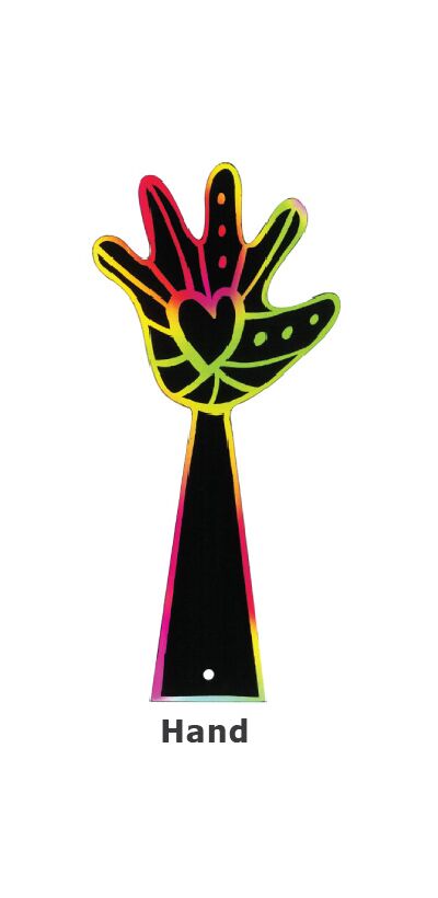 Scratch Art Bookmark - Hand