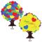 Mother's Day Tree Hearts Stand Pack of 5