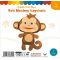 Felt Monkey Keychain Pack of 5