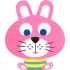 Sand Art Animals Deco Board - Riley Rabbit