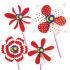 DIY Merdeka Flower Pinwheel Pack of 10
