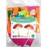 Felt Chinese New Year Fan Pack of 5 - Mandarin Orange - Packaging Front