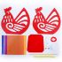 Rooster Lantern Pack of 10 - Contents
