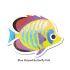 5-in-1 Sand Art Fish Board - Blue Striped Butterfly Fish