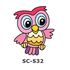 Suncatcher Small Keychain - Owl