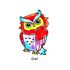 Suncatcher Window Deco Kit - Feathery Birds - Owl