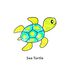 Suncatcher Window Deco Kit - Sealife Animals - Sea Turtle