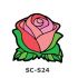 Suncatcher Small Keychain - Rose Flower