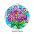 Batik Painting Hoop Kit - Orchid Flower