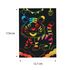 Scratch Art National Wild Life Part 1 - Hornbill, Malayan Tiger, Proboscis Monkey, Tapir - Size