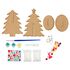 Wooden Christmas Tree With LED Light - Contents
