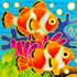 Batik Painting Malaysia - Clownfish Batik Painting Malaysia - Clownfish