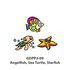 Glass Deco Reelable Kit - GDPP3-09 - Angelfish, Sea Turtle, Starfish
