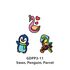 Glass Deco Reelable Kit - GDPP3-11 - Swan, Penguin, Parrot