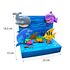 Ocean Wonders Clay Scene Kraft Box Kit - Includes Ocean Backdrop And 6 Sea Creatures - Size