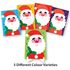 Santa Claus Christmas Paper Deco Stand - 5 Different Colours