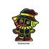 Scratch Art Halloween Deco Stand - Scarecrow