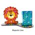 Wooden Animal Pencil Holder - Majestic Lion