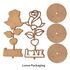 Wooden Rose Deco Stand Painting Kit - Love Rose / Blooming Rose - Loose Contents